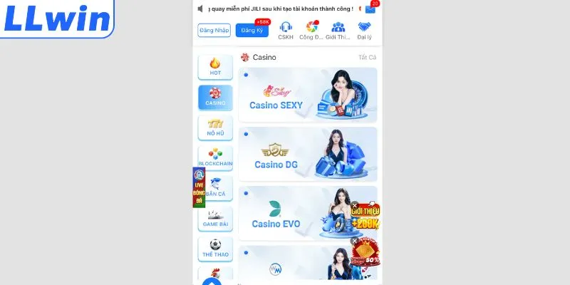 Tìm hiểu kho game khi gia nhập LLWIN